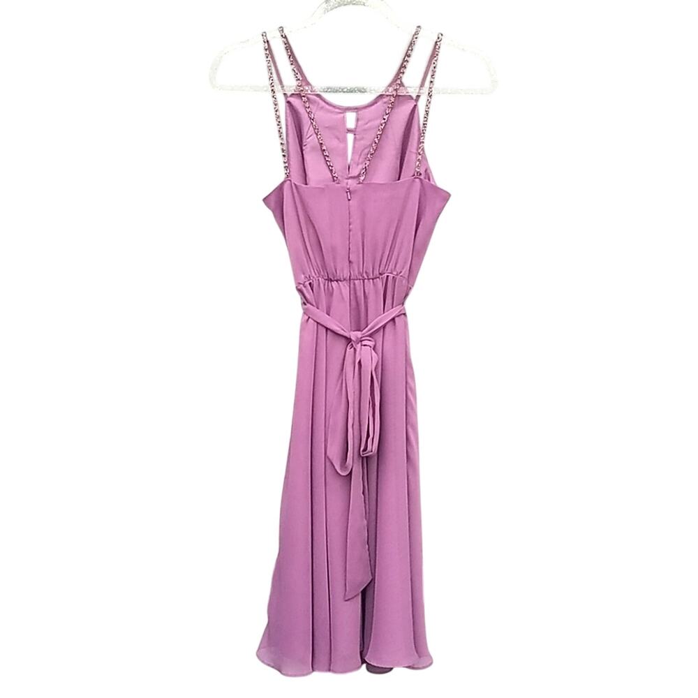 David's Bridal | Lavender Beaded Formal Dress 2 Bridal - Picture 4 of 10